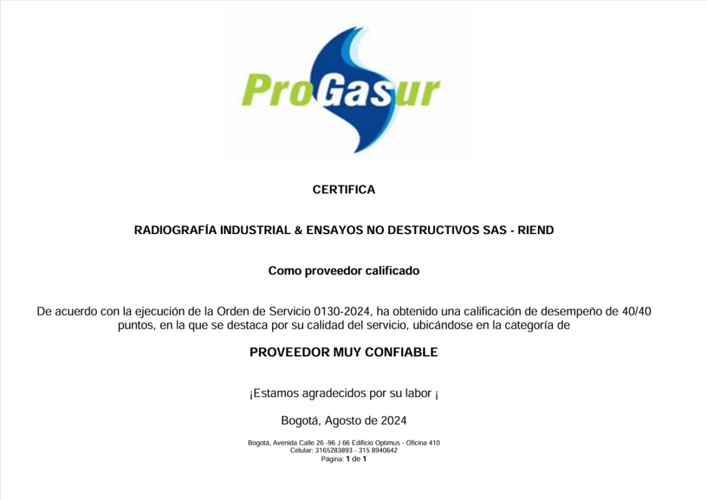 Imagen Certificado ProGasur